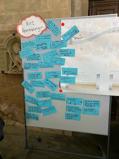 Die Anmerkungen wurden gesammelt und an Stellwänden präsentiert. Foto: Stadt Bad Münstereifel