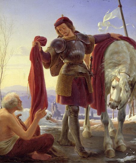 "Der heilige Martin" von Alfred Rethel (1836). Foto: Wikimedia Commons