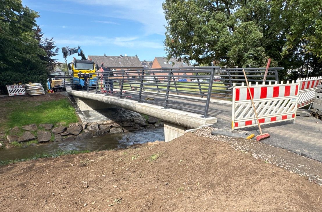 Die Erftbrücke an der Nordstraße wirde erneuert. 	Foto: