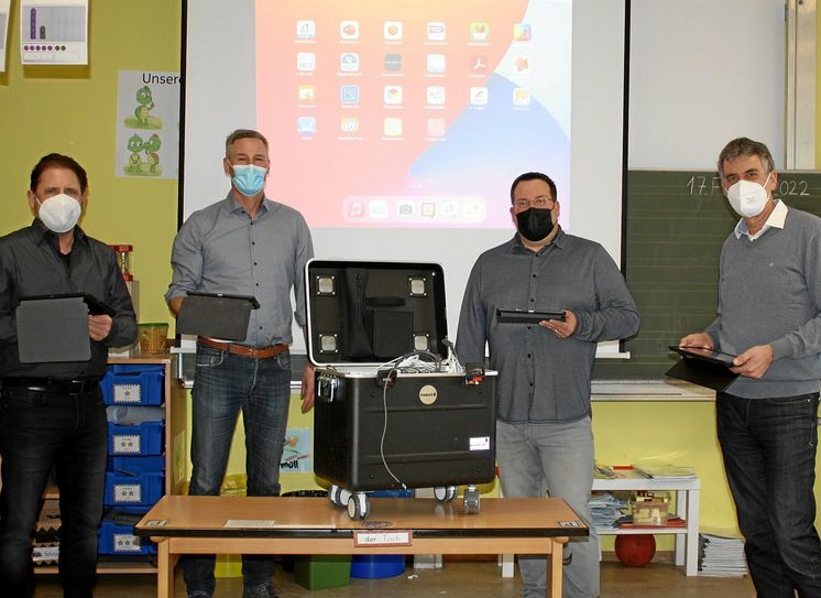 Die Grundschule Oberwesel zeigt sich sehr zufrieden mit der neuen digitalen Ausstattung der Schule.