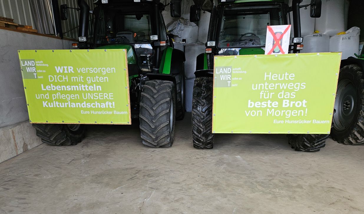 Für Montag, 8. Januar 2024, sind im Kreisgebiet mehrere Demonstrationen von Landwirten angekündigt,