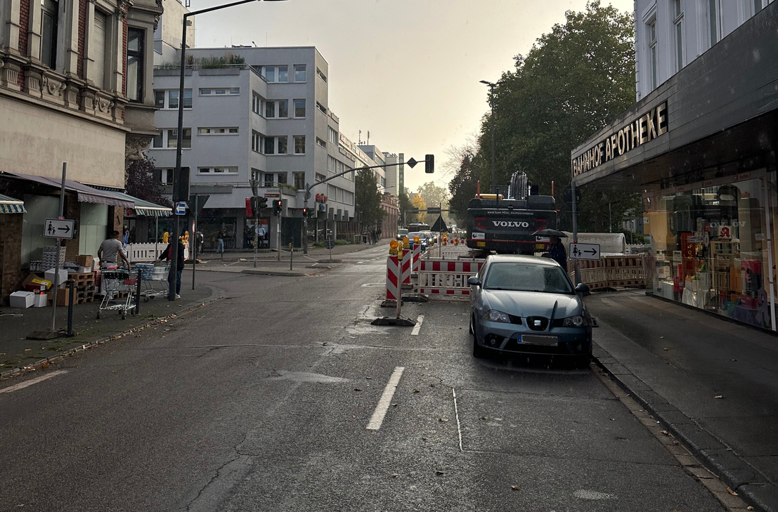 Für die Bismarckstraße ist ein Radschutzstreifen vorgesehen.