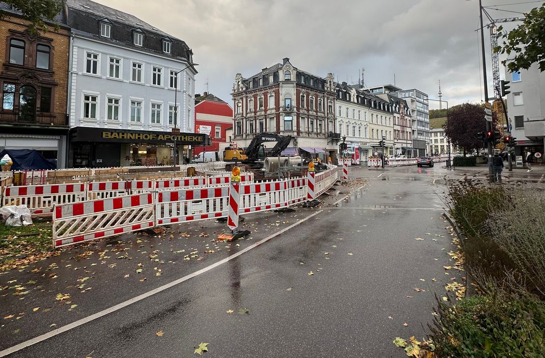Blick von der Christophstraße aus.