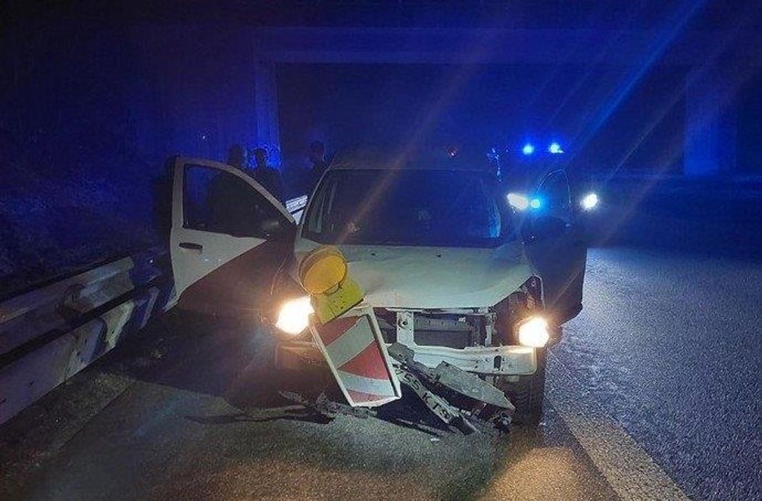 Das beschädigte Fahrzeug