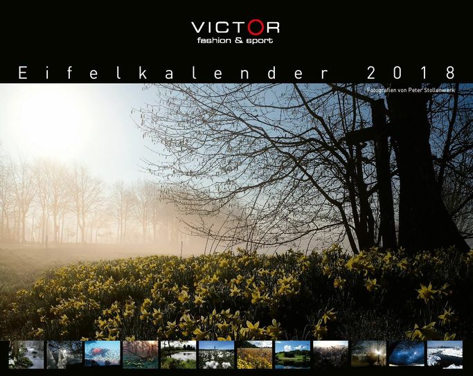 Herbstlicher Nebel, blühender Frühling und kahler Baum: Peter Stollenwerk (r., neben ihm Klaus Victor) fasst die vielen Facetten der Eifel-Landschaft prägnant ein.Foto: T. Förster