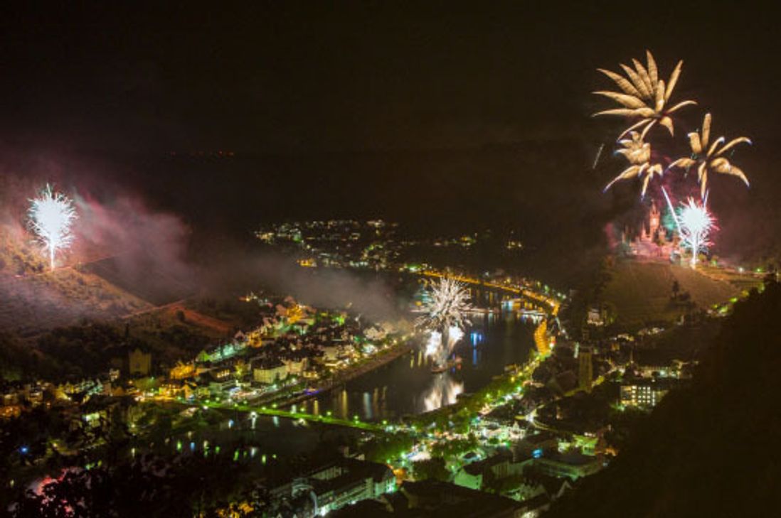 Das Feuerwerk am Sonntag in Cochem wurde heute abgesagt.