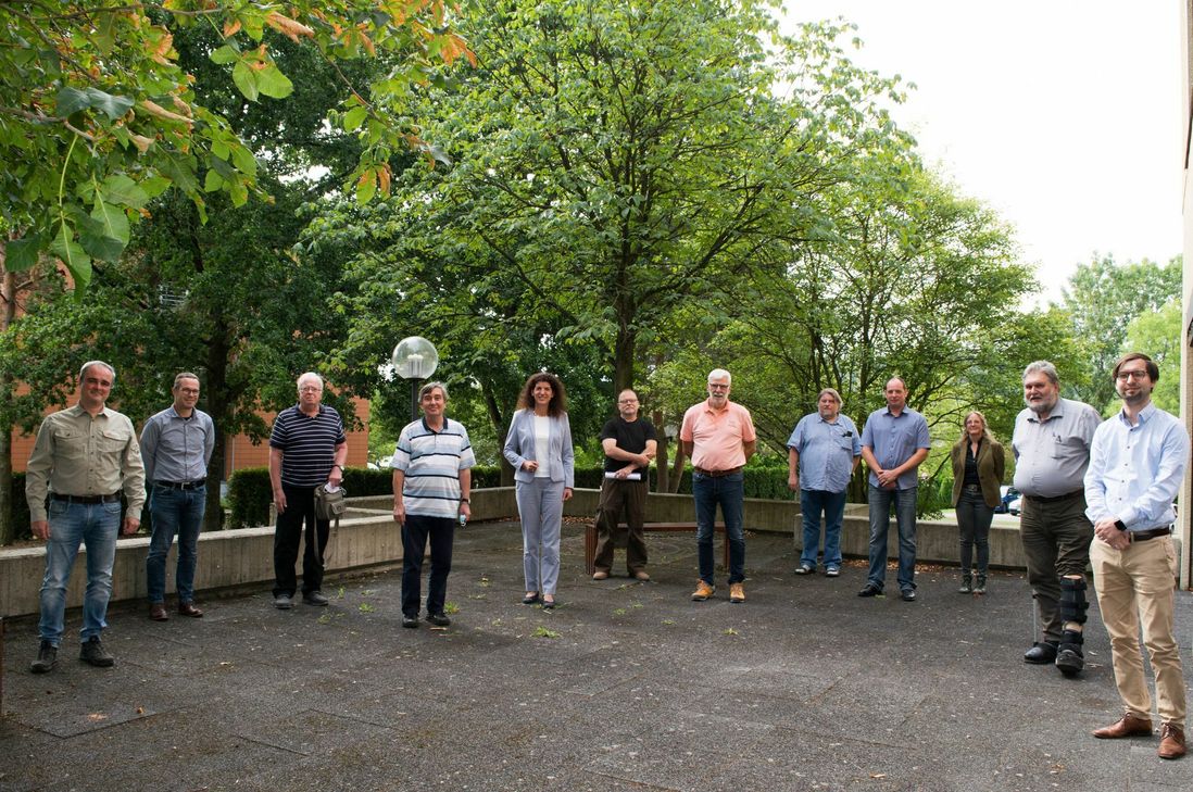 Der Beirat für Naturschutz (v.l.): Mario Sprünker, Martin Becker, Erhard-Jörg Briese, Karl-Heinz Sülflow, Vera Höfner, Albert Steinmeyer, Klaus Reitz, Birger Führ, Martin Adam, Alexandra Thömmes, Thomas Sprung und Kevin Gläser (es fehlen: Kristine Mayer, Joachim Willmann, Julia Steinmeyer, Christian Kien, Joachim Rodenkirch, Alois Meyer, Margret Scholtes und Frank Assion). Foto: Kreisverwaltung
