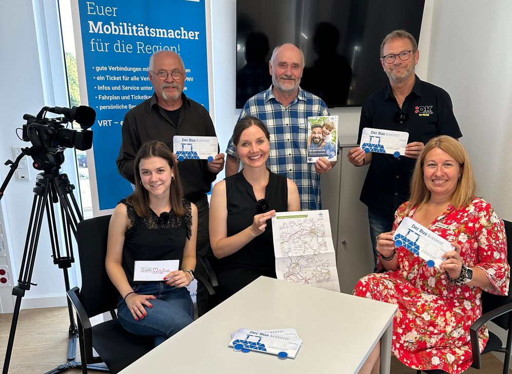 (v.l.): Paula Gasper, Klaus Scholz (Film-Freunde Wittlich), Katharina Boßmann, Erwin Holl (Film-Freunde Wittlich), Hermann-Josef Haller (Film-Freunde Wittlich) und Renate Kemmer.