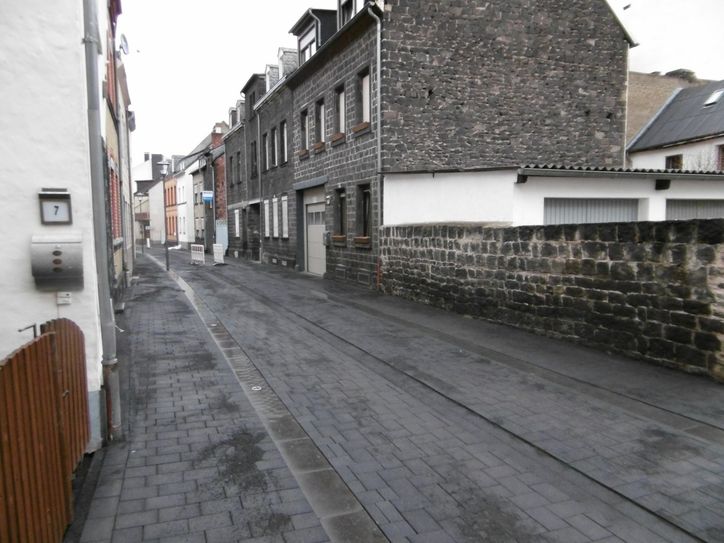 Der Mühlenweg kurz vor der Fertigstellung.