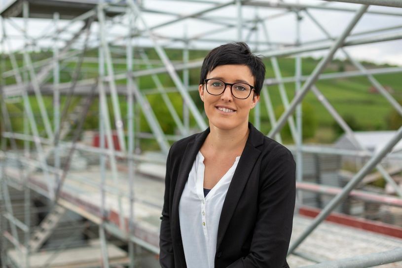 Gerüstbau-Meisterin Jeanette Spanier. Foto: Privat