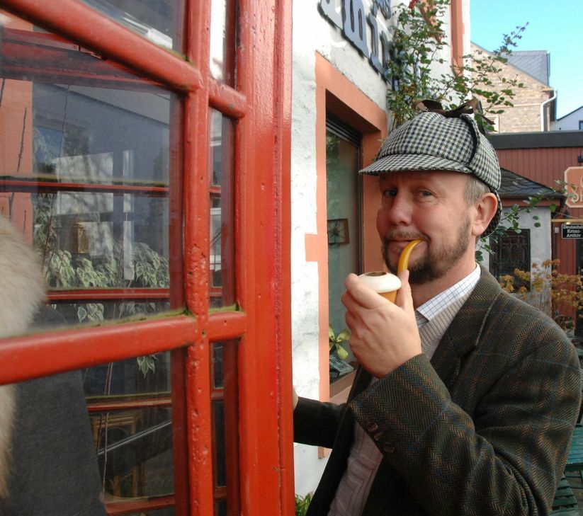 Ralf Kramp wandelt auf den Spuren von Sherlock Holmes. mn-Foto