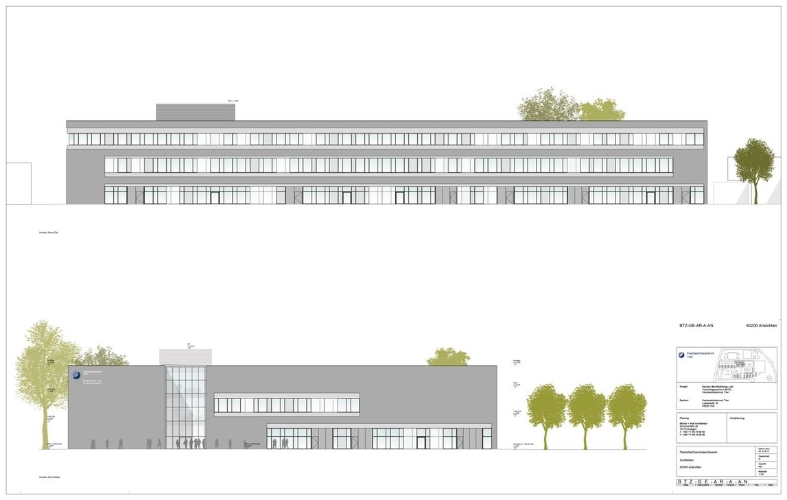 Ansicht des BZT. Foto: FF