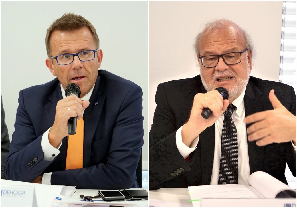 DEHOGA Präsident Gereon Haumann (l.) und DEHOGA-Justiziar Dr. Rolf Bietmann.