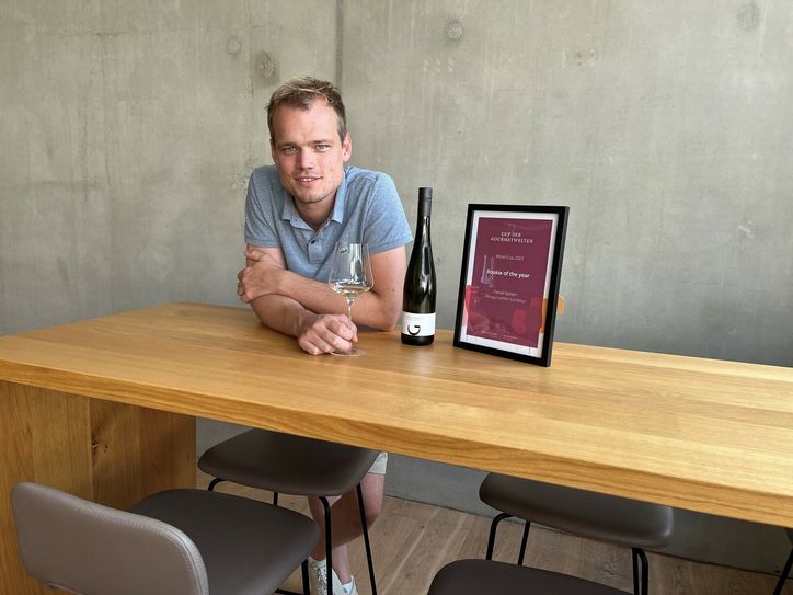 Daniel Gehlen vom Weingut Gehlen-Cornelius wurde von der Jury zum "Rookie des Jahres" gekürt.
