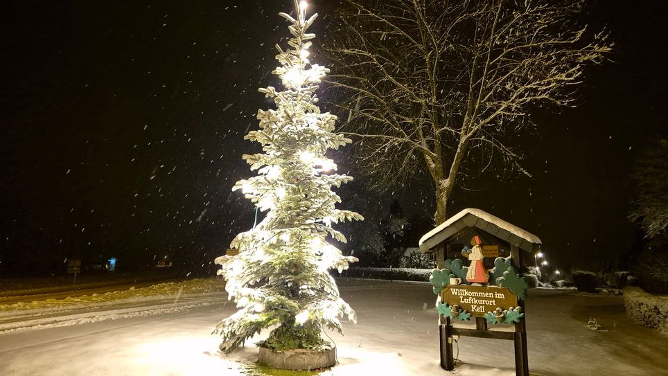 Einen Tag vor Heiligabend präsentiert sich die Region in einem winterlichen Kleid.
