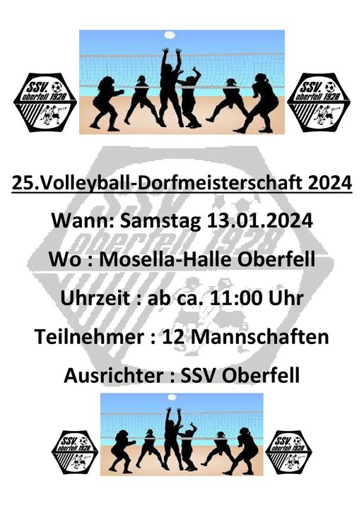 Wer wird Volleyball Dorfmeister von Oberfell?
