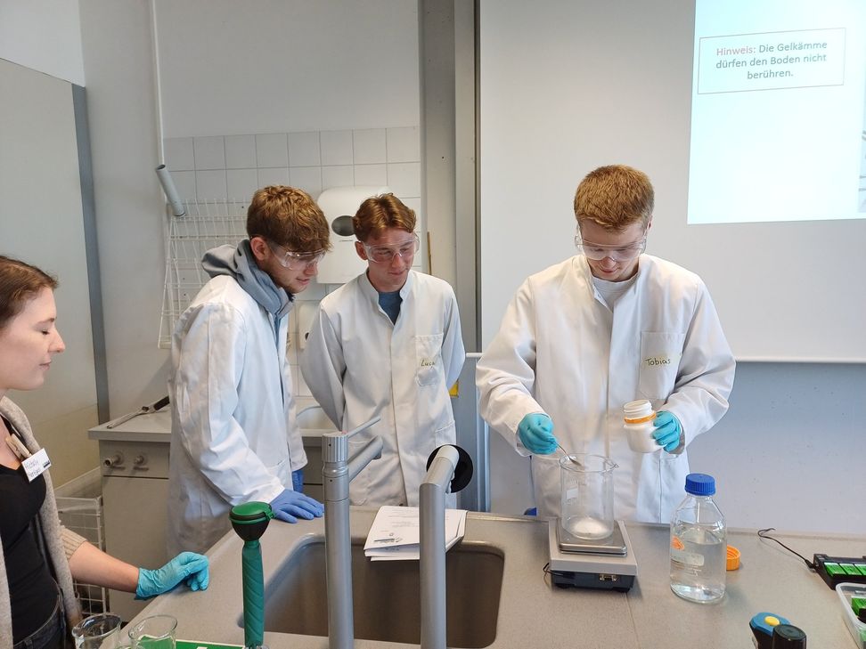 Die 13er-Leistungskurse Biologie des SJG Biesdorf zu Gast am BioGeoLab der Uni Trier