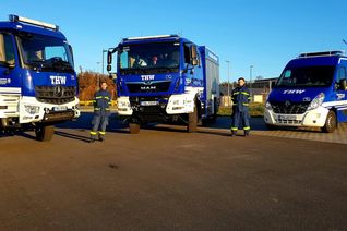 Die Helferinnen und Helfer des THW Ortsverbandes Simmern durften sich in den letzten vier Jahren über drei neu Neufahrzeuge freuen. (Fotos: THW)
