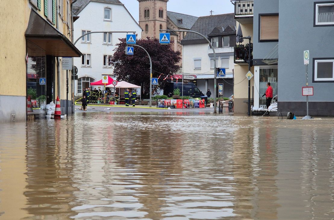 Tief Orinoco brachte wiederholt Stark- und Dauerregen nach Deutschland. Unter anderem war Ruwer betroffen.