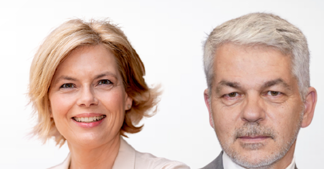 Carlo Masala und Julia Klöckner informieren in Idar-Oberstein.