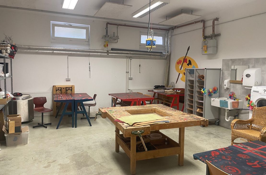 In diesem Raum der Grundschule Bad Salzig soll künftig die offene Werkstatt stattfinden.
