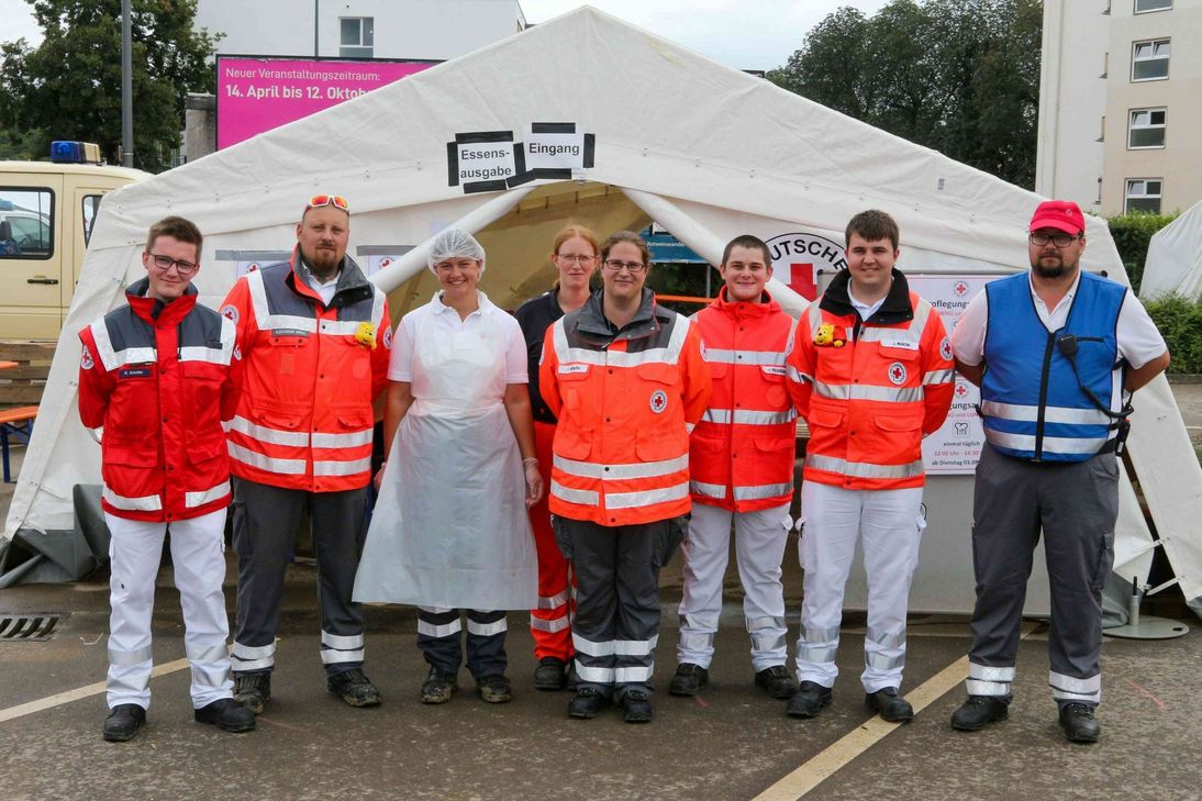DRK Bereitschaften des Kreisverbandes Rhein-Hunsrück an der Ahr. (Foto: DRK)