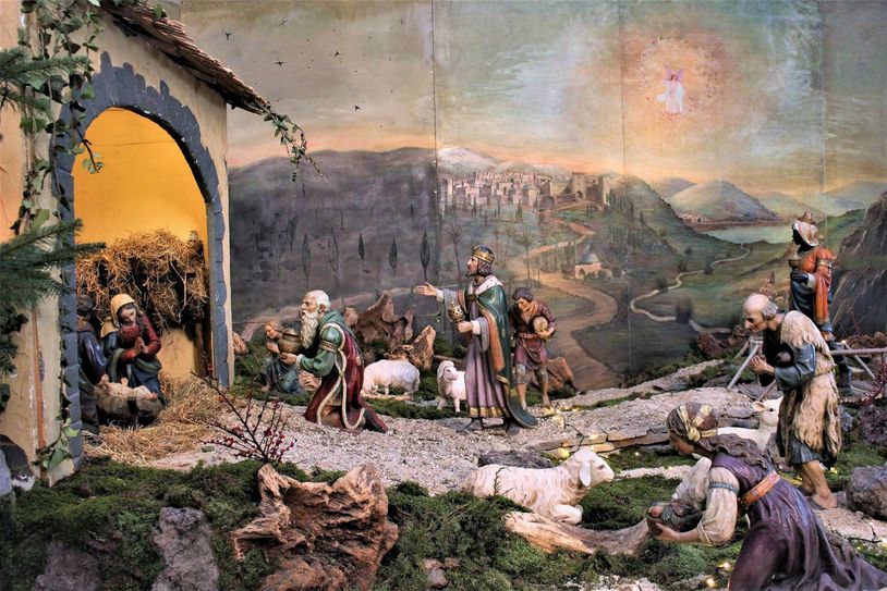 Die historische Krippe in Waxweiler kann besichtigt werden.