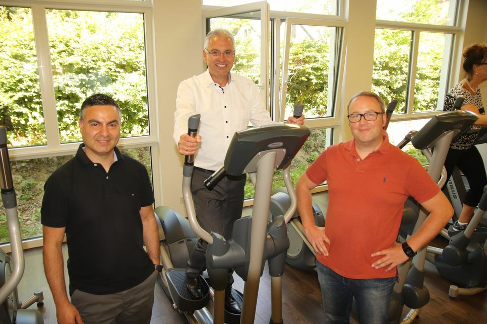 Gökhan Giray (v.l.), Thomas Pelzer und Nils Schneider stellen den dritten Eifeler Gesundheitstag in Simmerath auf die Beine. Foto: Nolden