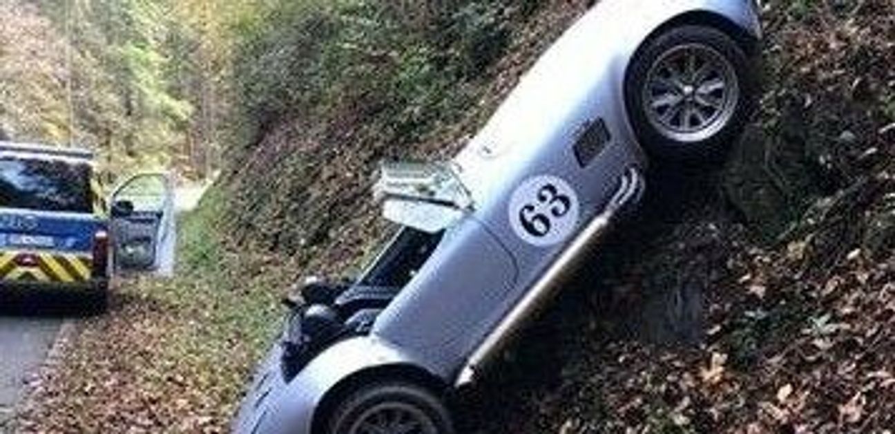Für diese Shelby Cobra Replica endete die Ausfahrt unglücklich.