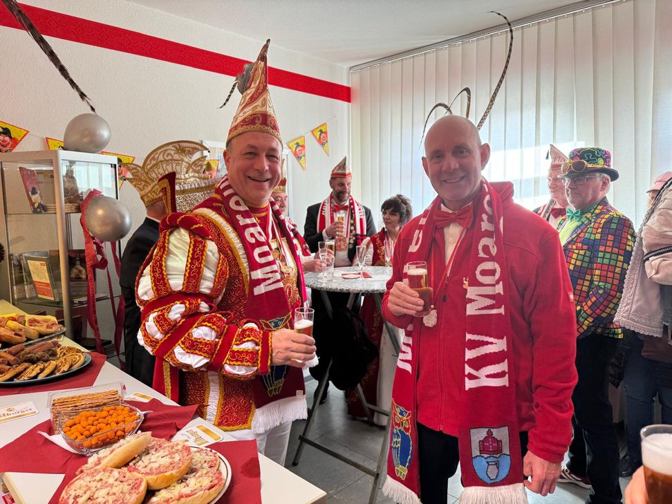 Schön bunt war es im WochenSpiegel-Büro.