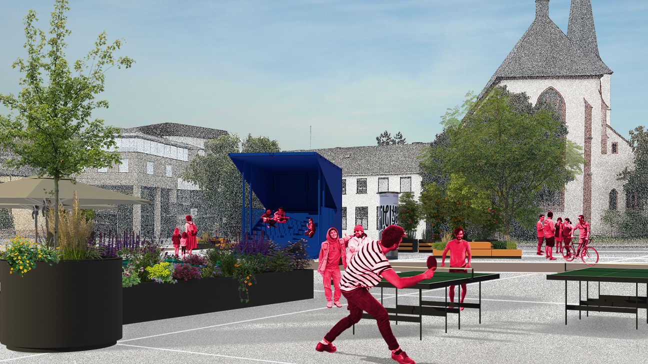 Das Freizeit-Szenario sieht im Viehmarktplatz einen neuen Ort für Kultur, Begegnung und alternative Marktkonzepte.