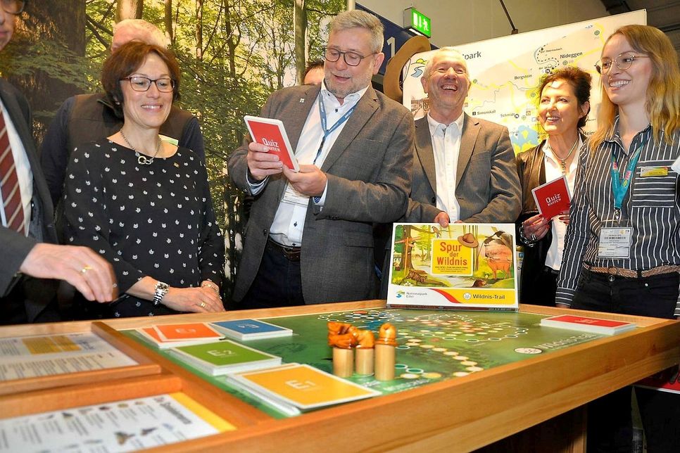 Der stellvertretende Leiter des Nationalpark-Forstamtes, Michael Lammertz stellte das Spiel in Berlin vor. Foto: Reiner Züll/pp/Agentur ProfiPress