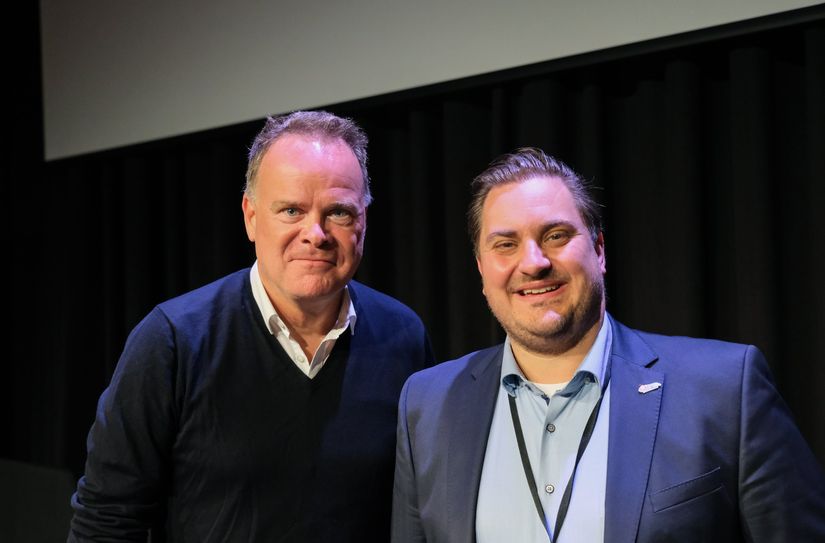 Christian Sievers mit Festivalorganisator Dr. Johannes Zierden.