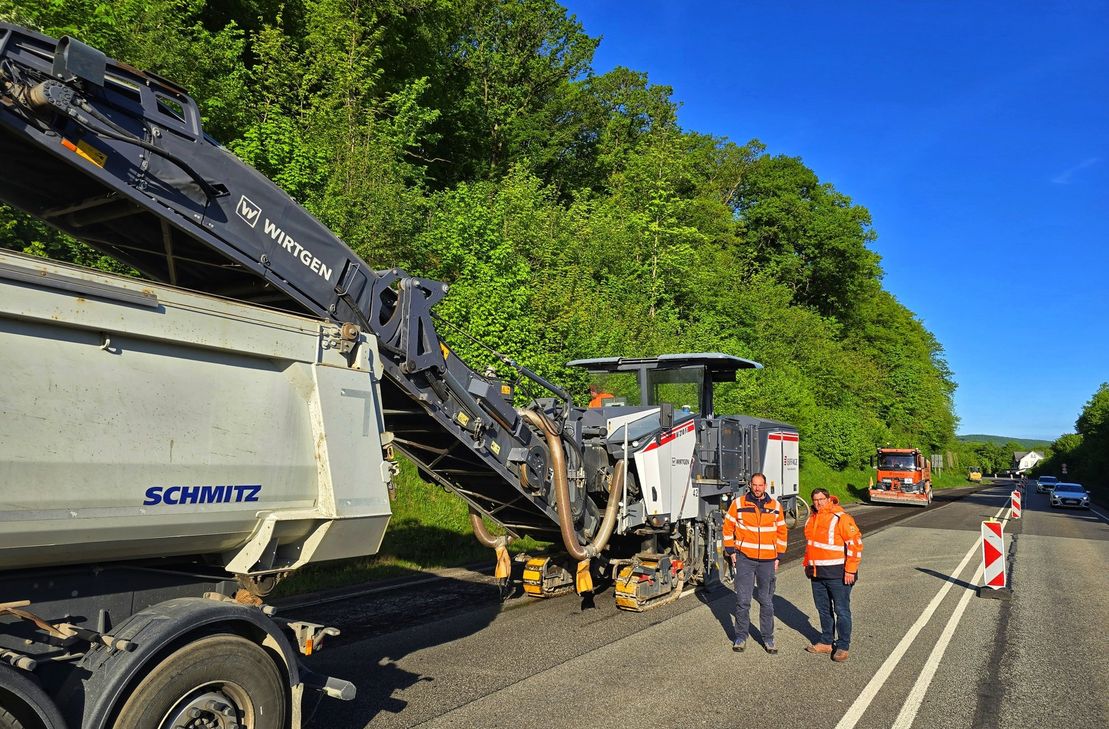 Seit dem 5. Mai laufen die Arbeiten auf dem Abschnitt der B 41 zwischen den Anschlussstellen Kirn-Mitte und Kirn-West