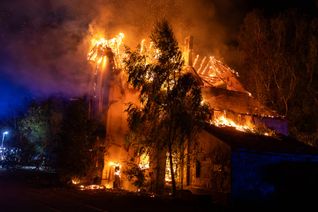Am ehemaligen Lockschuppen brannten zwei leerstehende Gebäude.