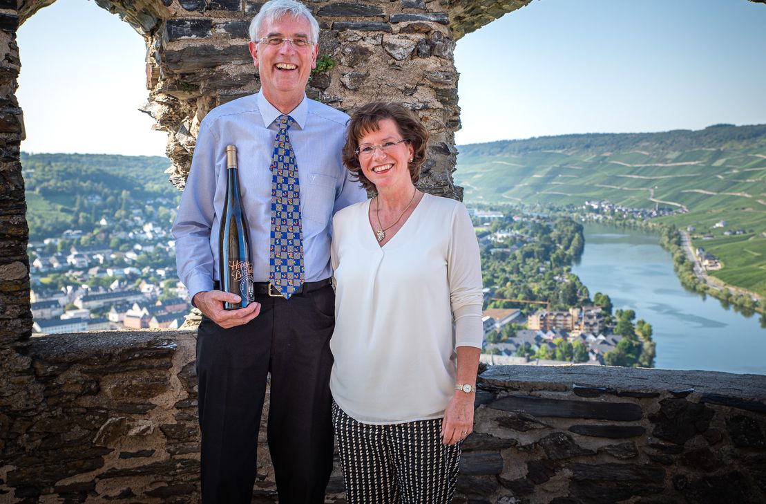 Der 1. Vorsitzende Martin Kerpen gemeinsam mit Ehefrau Celia Kerpen in Bernkastel-Kues.
