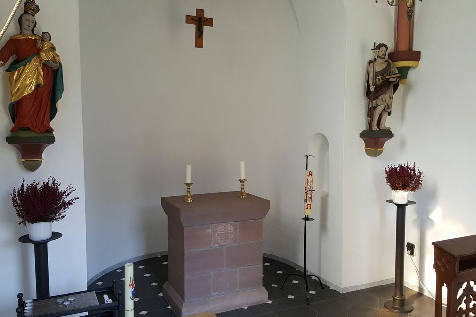 Der Innenraum der Kapelle.
