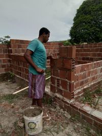 Das zweite Projekte von Familie Kranz: Sie zahlt das Baumaterial für die Famiie von Stefany. Die Schwägerin von Rosineide lebt mit vier Kindern in Tamandaré.