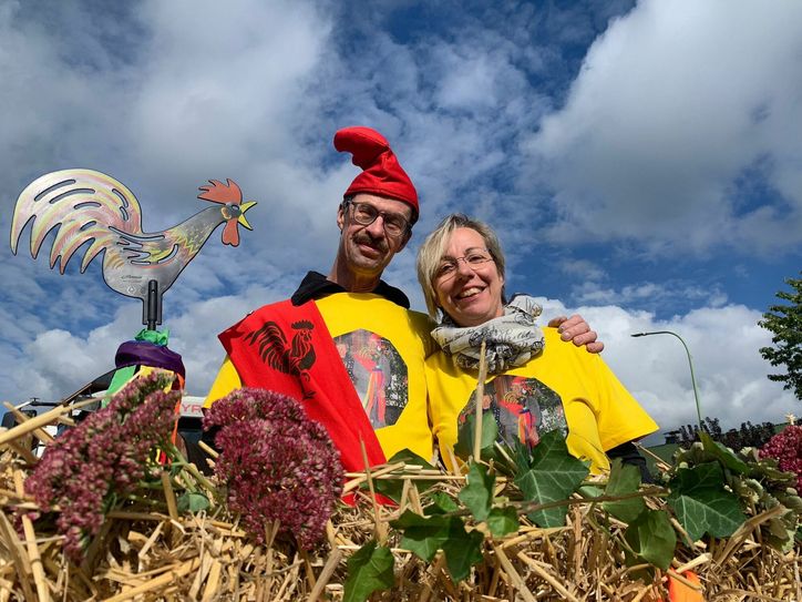 Hermann Küpper und seine Frau Claudia sind das amtierende Hahnenkönigspaar von Strauch.
