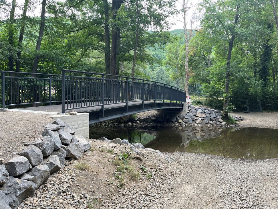 Auch die Brücke oberhalb Renker wurde wieder freigegeben.