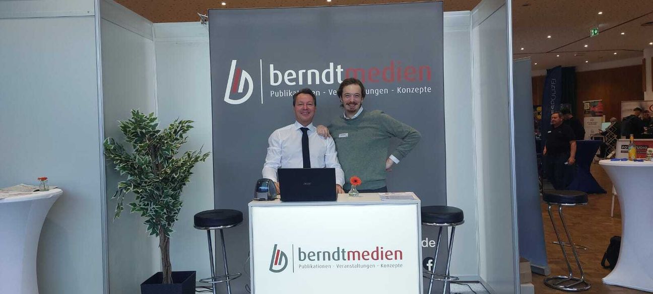 Marco Berndt (links) und Nils Verheugen vom Veranstalter Berndt Medien in Köln freuen sich auf den Tag in Gerolstein.