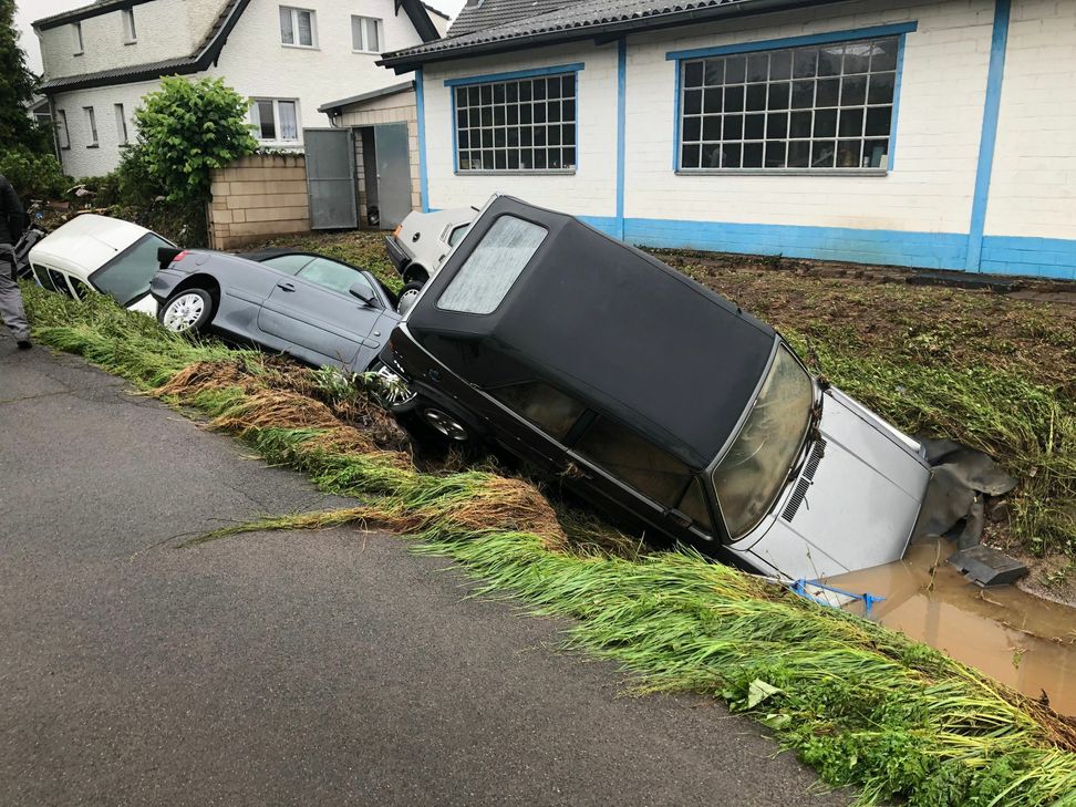 Auch in Satzvey hat das Hochwasser schwere Schäden angerichtet. Foto: Scholl