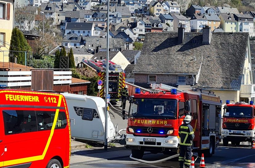 Feuerwerheinsatz im Stadtteil Idar.