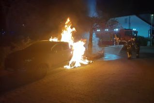 Die Feuerwehr konnte das Ausbreiten der Flammen auf weitere Fahrzeuge verhindern. Ein Pkw und ein Roller wurden allerdings völlig zerstört.