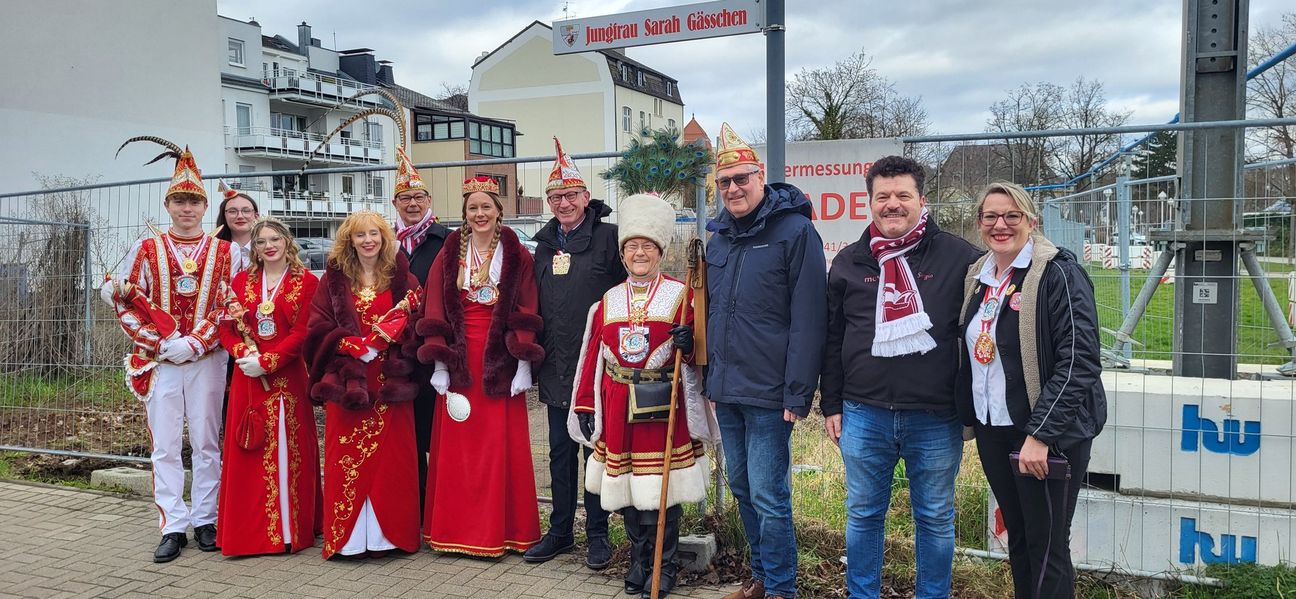 Die Mittelstraße in Bad Neuenahr ist Jungfrau Sarah Gässchen.