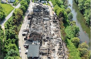 Ds Brandgelände bei Bollendorf-Weilerbach.