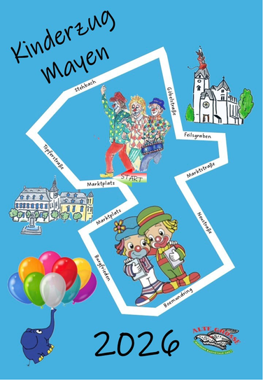 Wege des Kinderzugs.