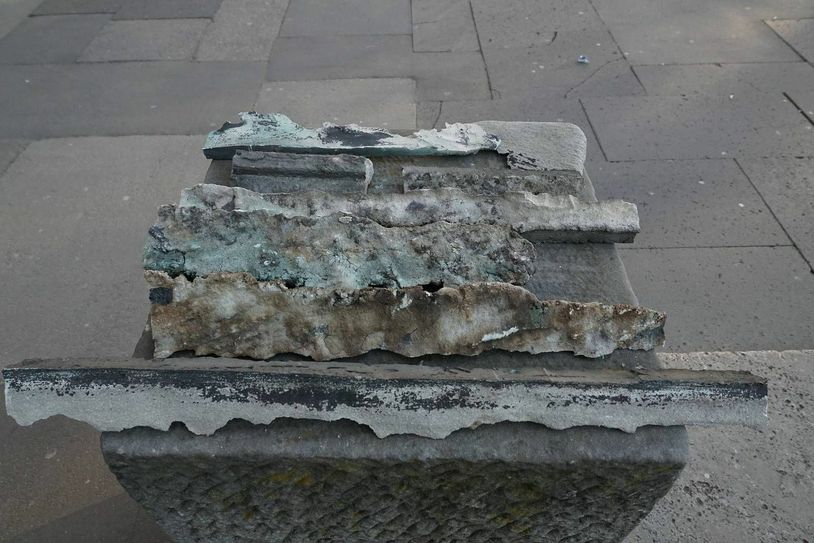 Ausgebrochene Mörtelfuge. Foto: LBB