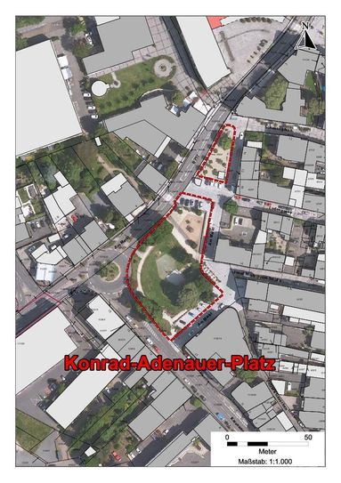 Am Konrad-Adenauer-Park und am Platz um die jüdische Gedenkstele Am Markt gilt ein ganztägiges Alkoholverbot.