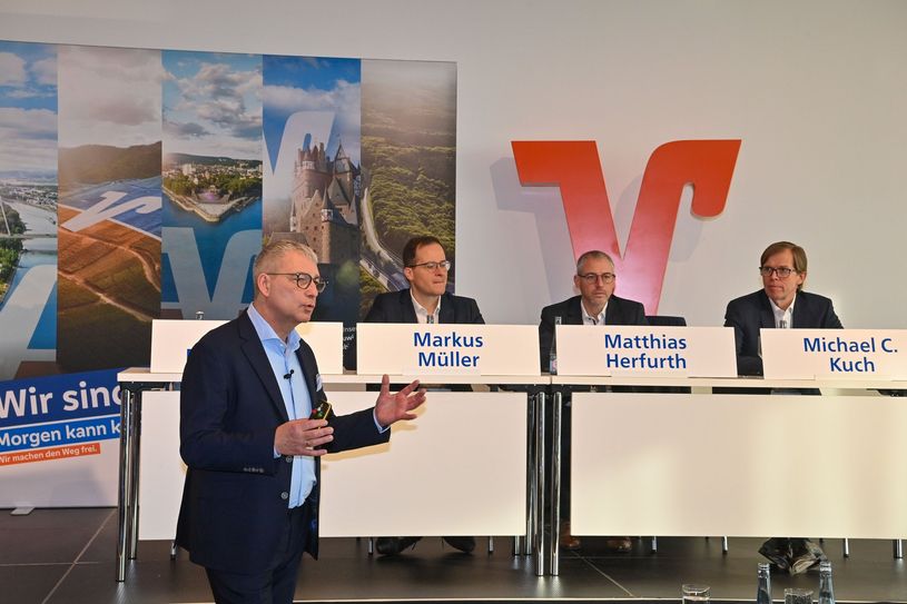 Bilanzpressekonferenz in der Koblenzer Rhein-Mosel-Halle.